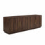 Premium Modern Dark Walnut TV Stand & Media Console with Gold Hardware