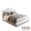 Premium King Completely Upholstered Lift-Up Storage Bed with Curved Headboard