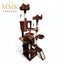 Premium Multi-Level Brown Plush Cat Tree with Sisal Scratching Posts & Condos